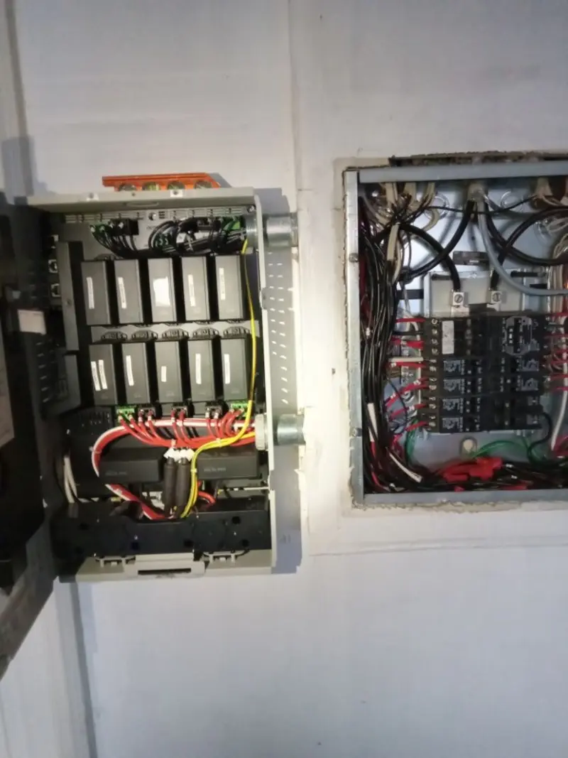 Electrical panel upgrade completed for Indoor Lighting Installation in Alabaster